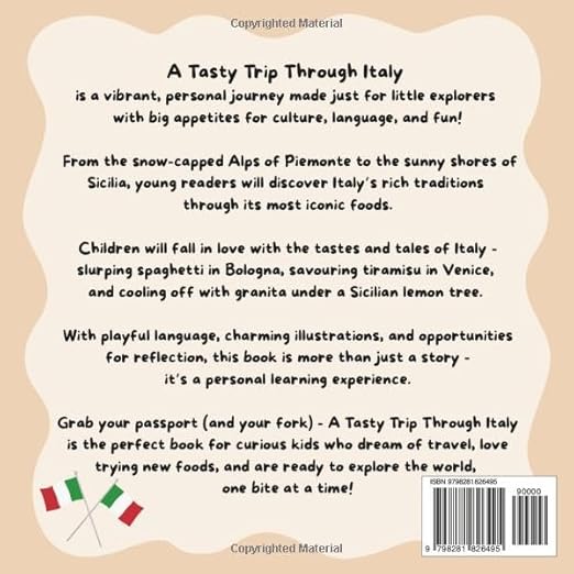 A Tasty Trip Through Italy: An Italian Adventure Full of Language, Culture, Food, & Fun! - Boys
