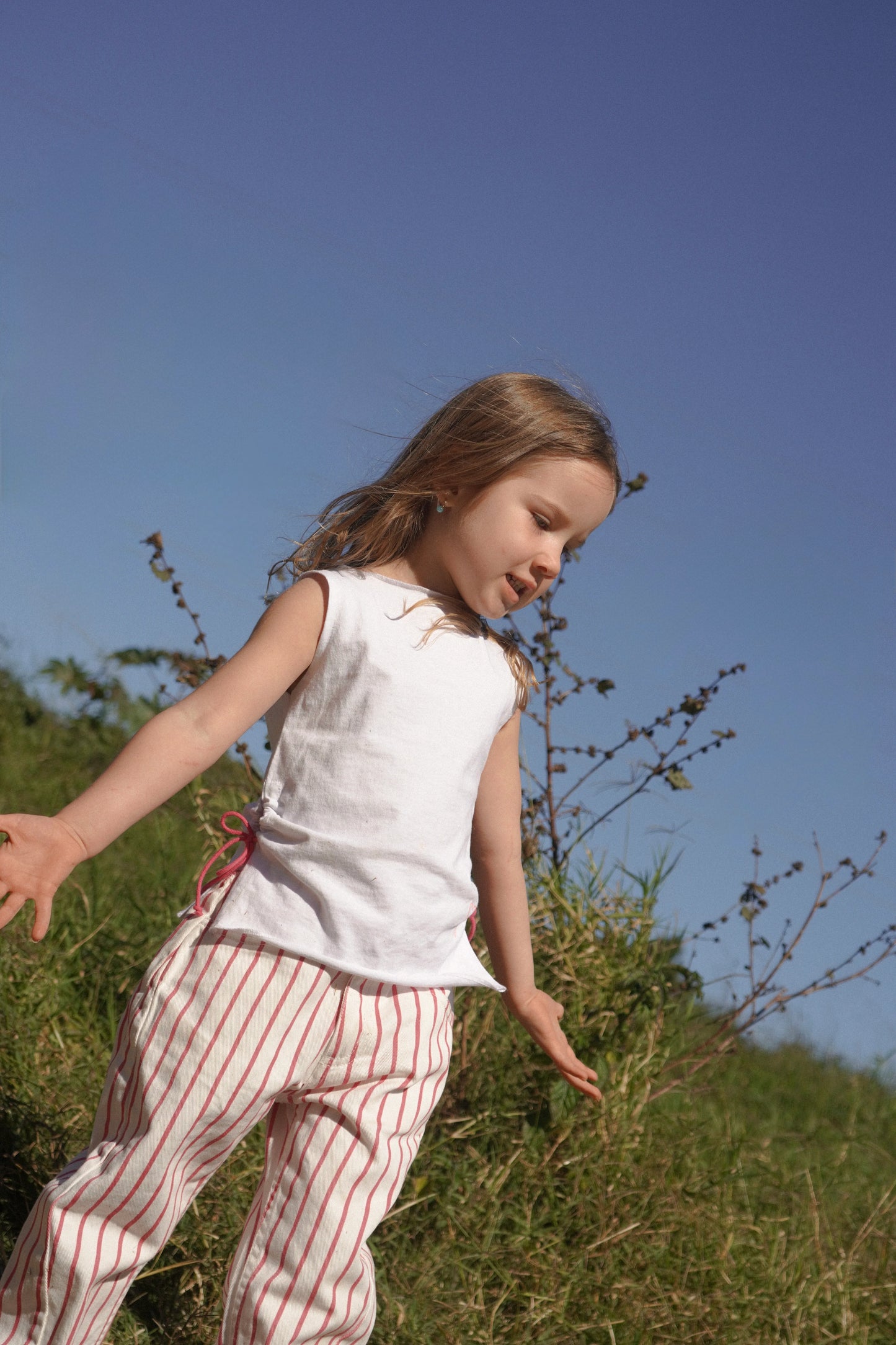 Liv Pink Stripe Denim Pants