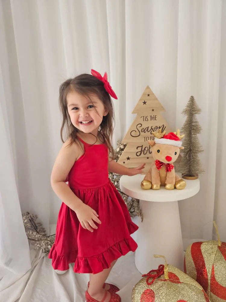 Holly Red Christmas Dress