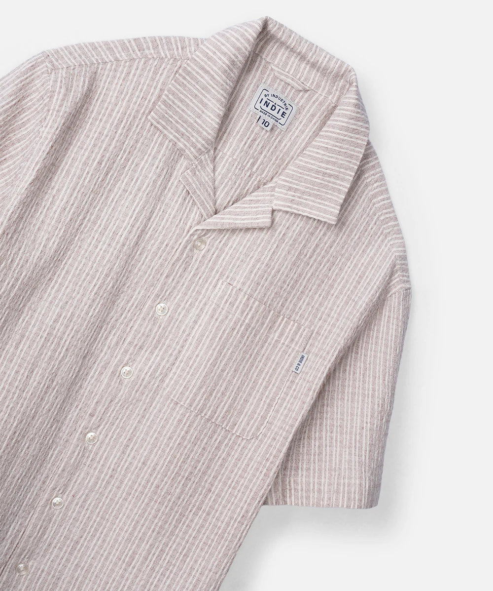 The Caleta SS Shirt Buckwheat/Cream