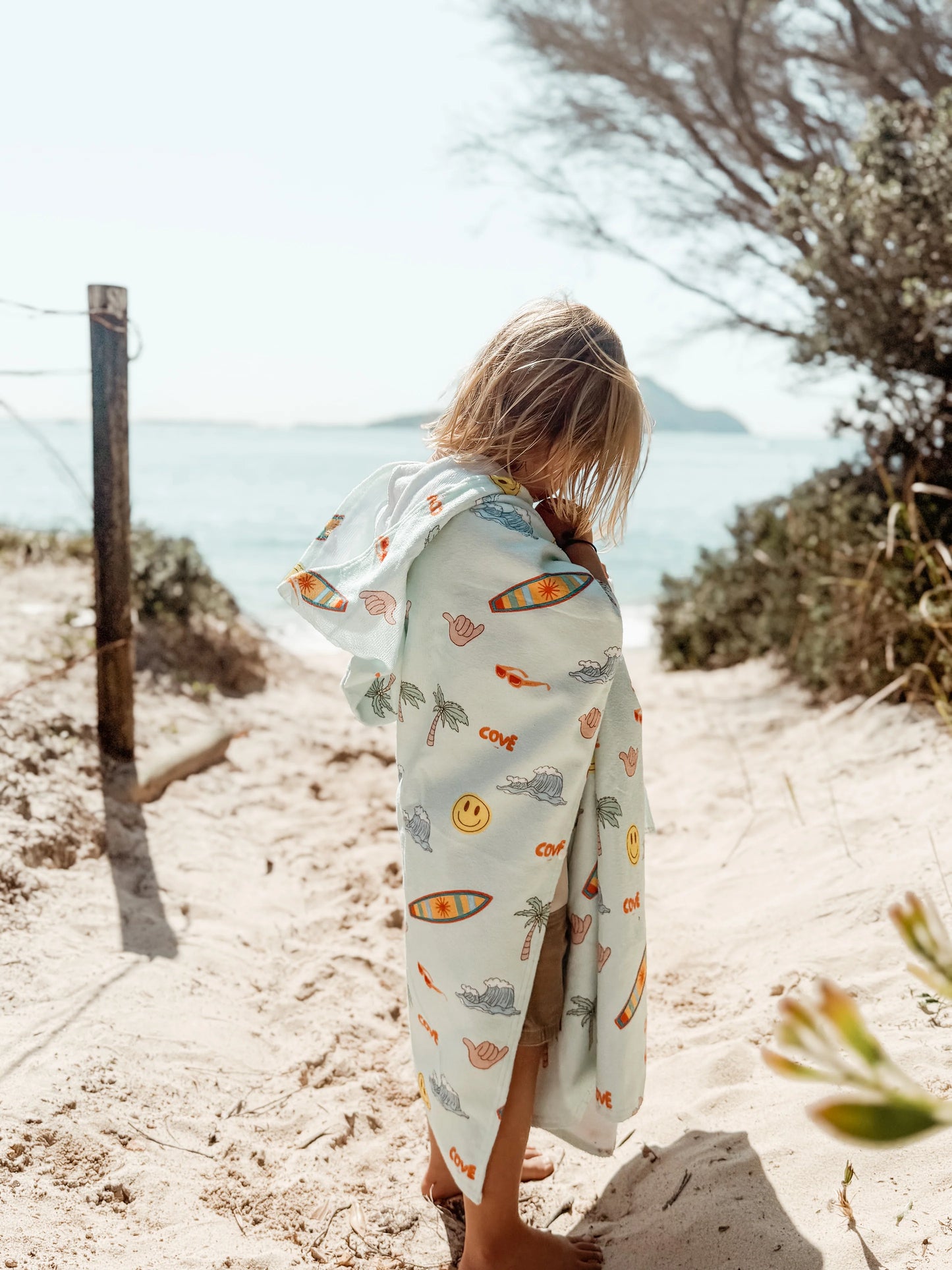 Salty Grom Hooded Poncho Beach Towel