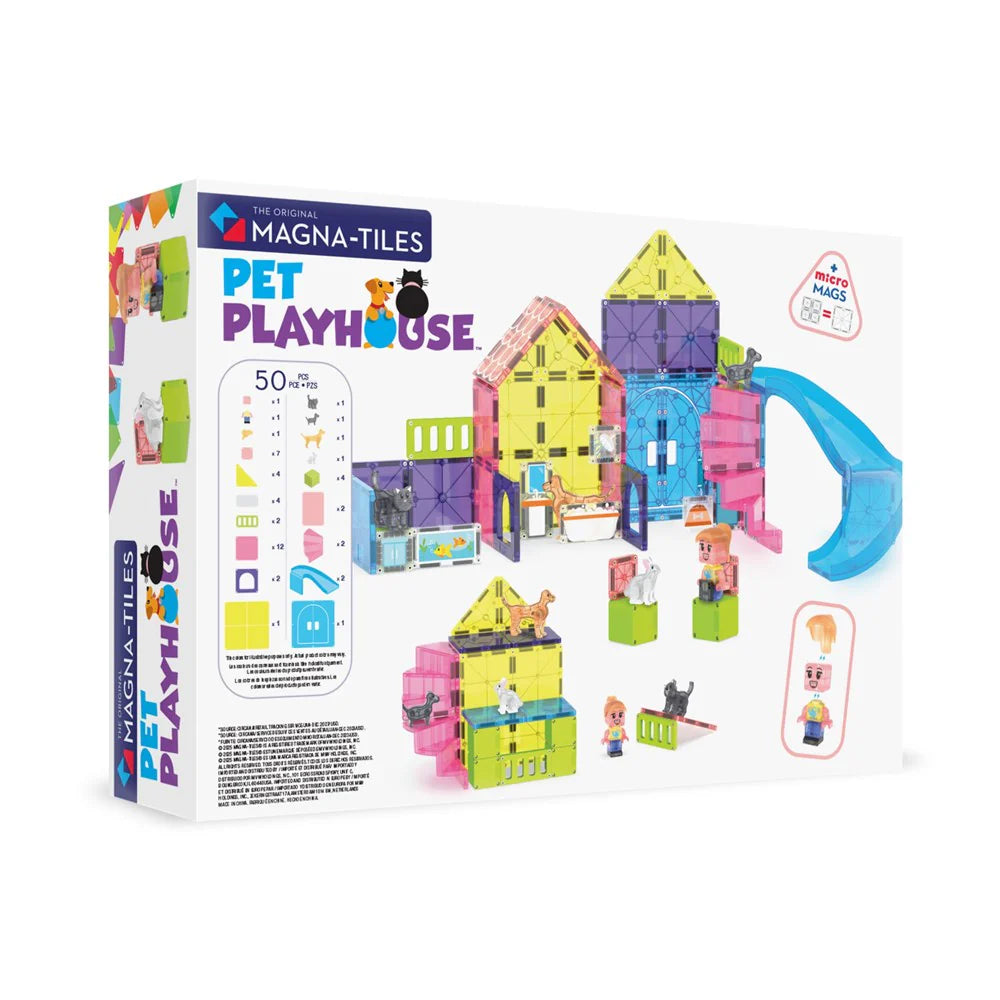 Pet Playhouse 50-Piece Magnetic Construction Set