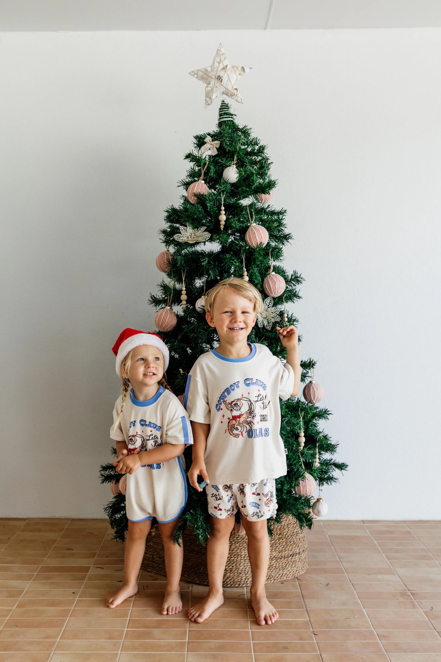 Cowboy Claus Mini Romper