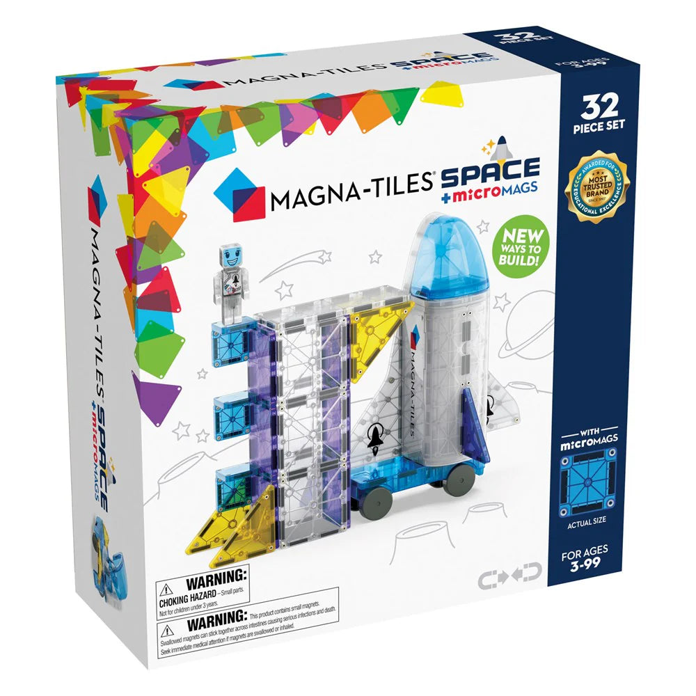 Space 32-Piece Magnetic Construction Set