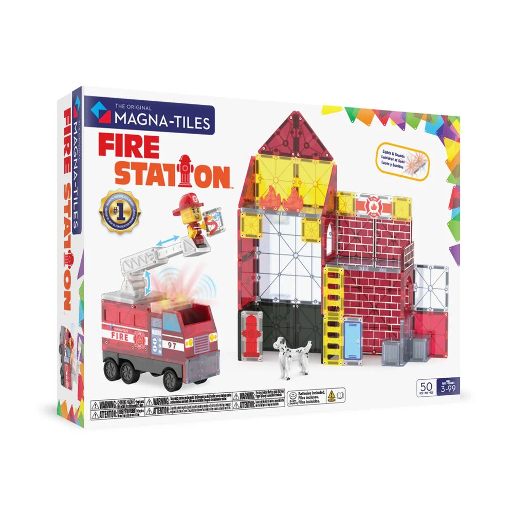 Fire Station 50-Piece Magnetic Construction Set