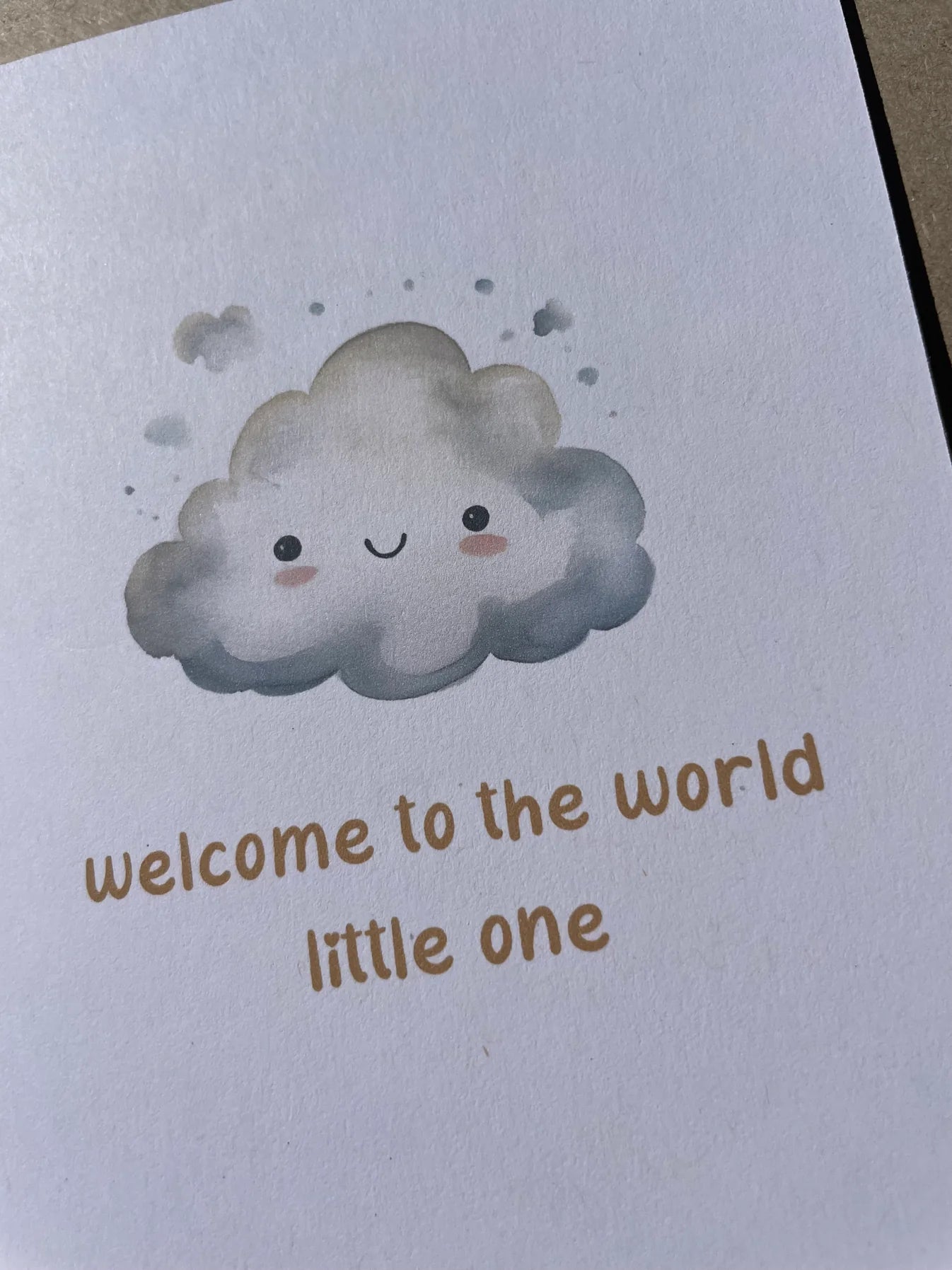 Welcome to The World Little One Card