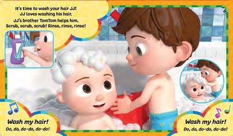 CoComelon Cased Board Book JJ Loves Bath Time