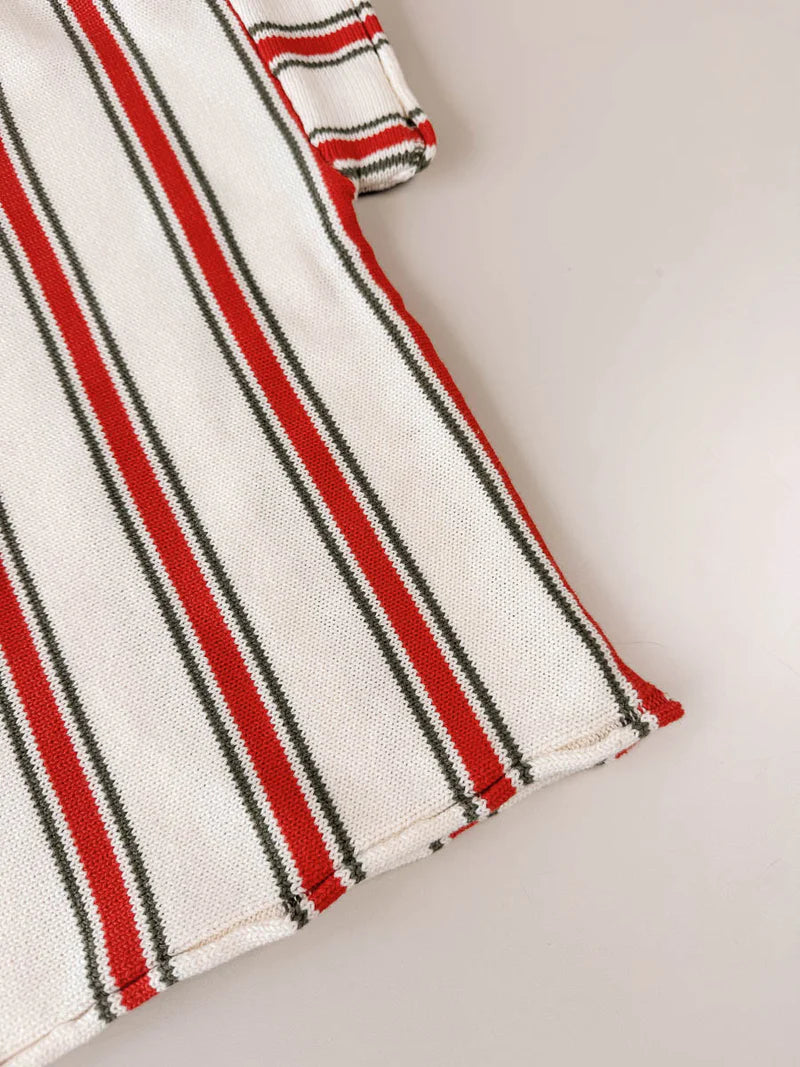 Retro Stripe Cotton Tee