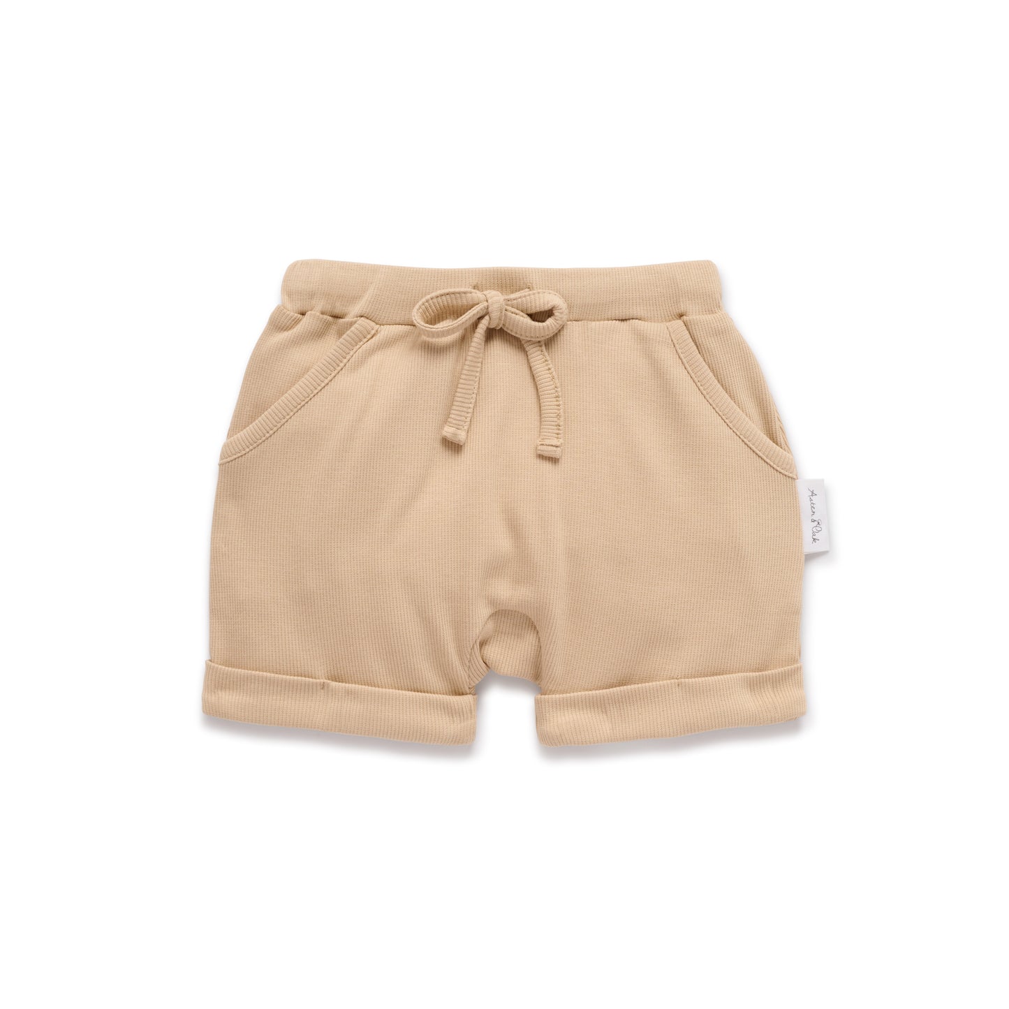 Almond Rib Harem Shorts