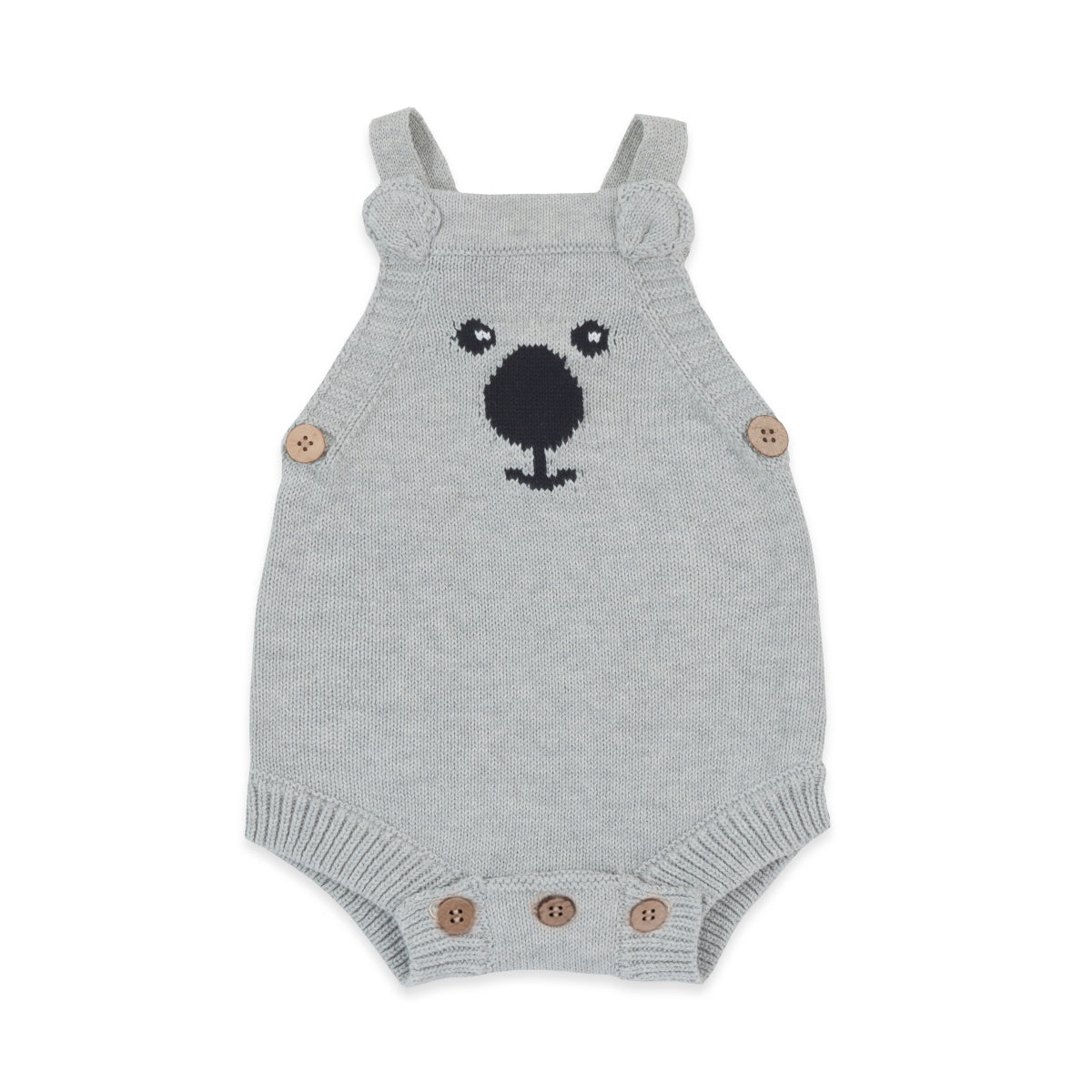 Grey Koala Knit Romper