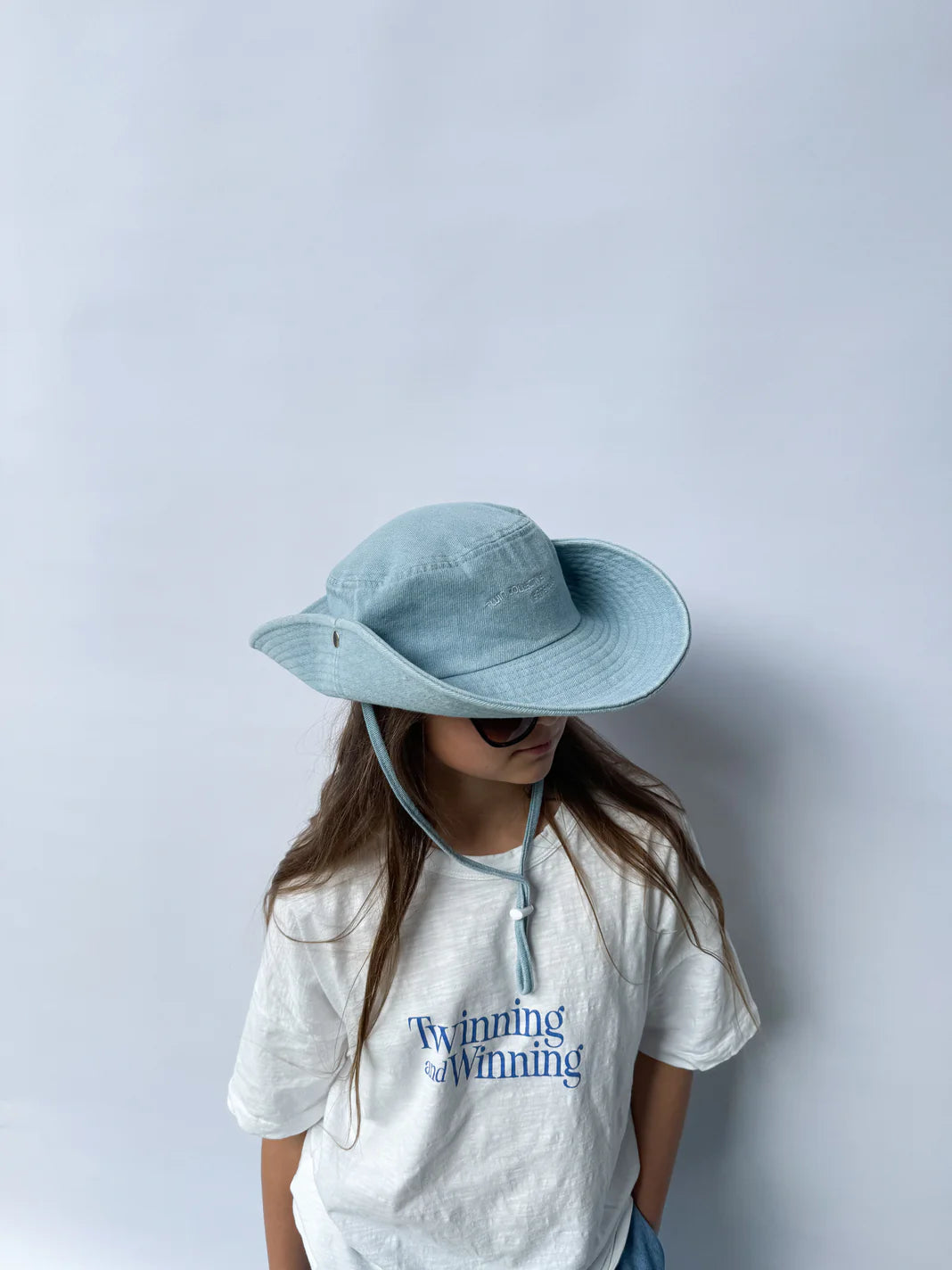 Cowboy Bucket Hat Light Blue Denim