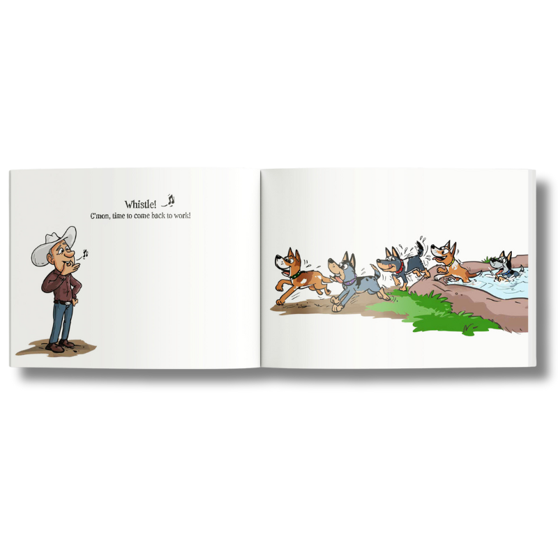 Five Little Cattle Dogs – HARDCOVER