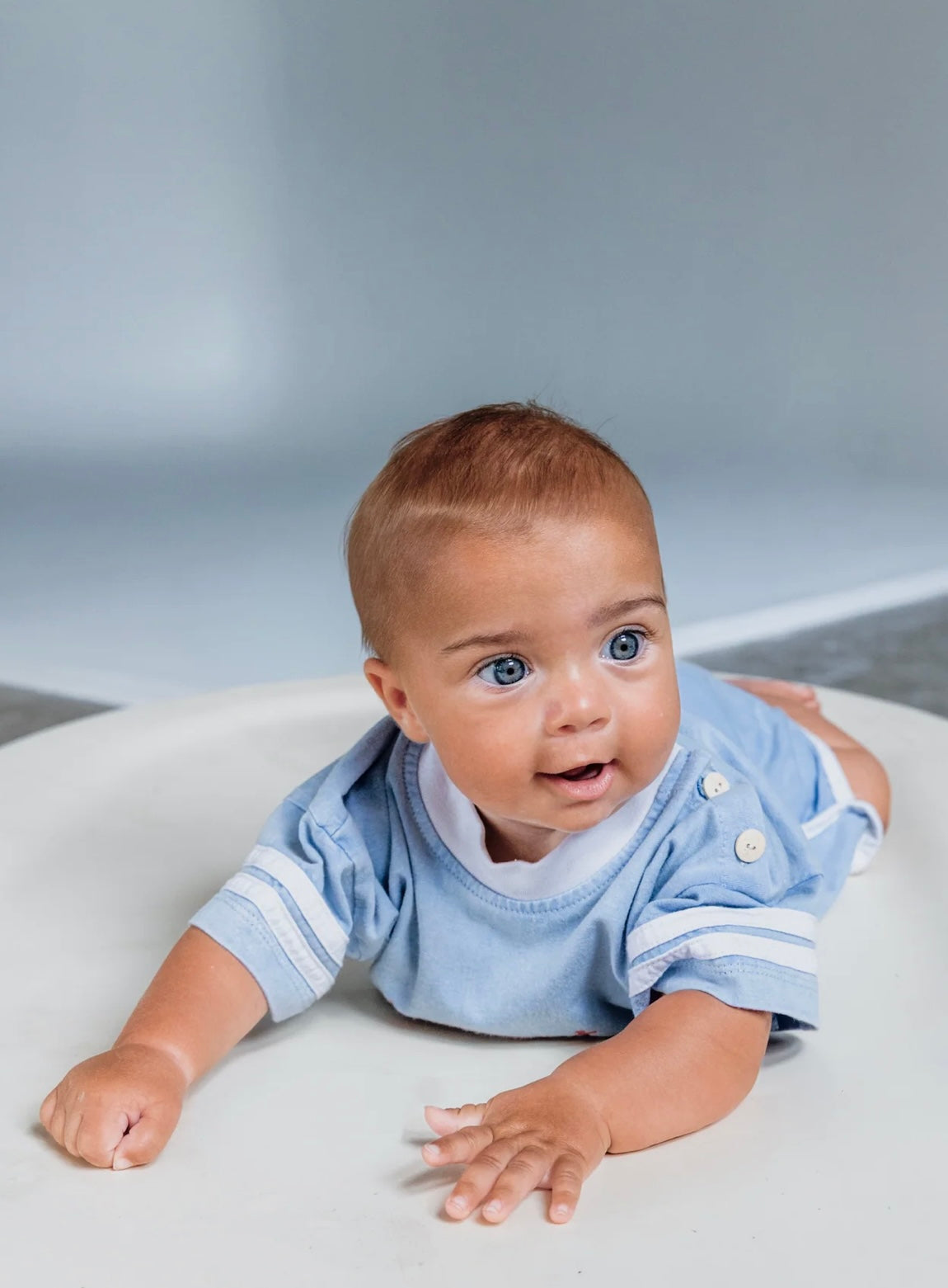 Olas Tiny But Fiery Romper Blue