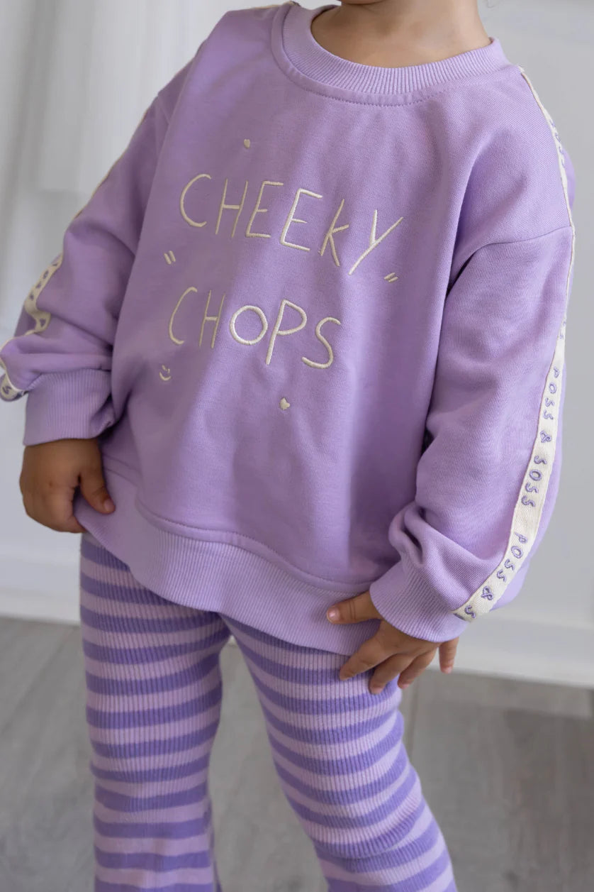 Cheeky Chops Jumper Lilac