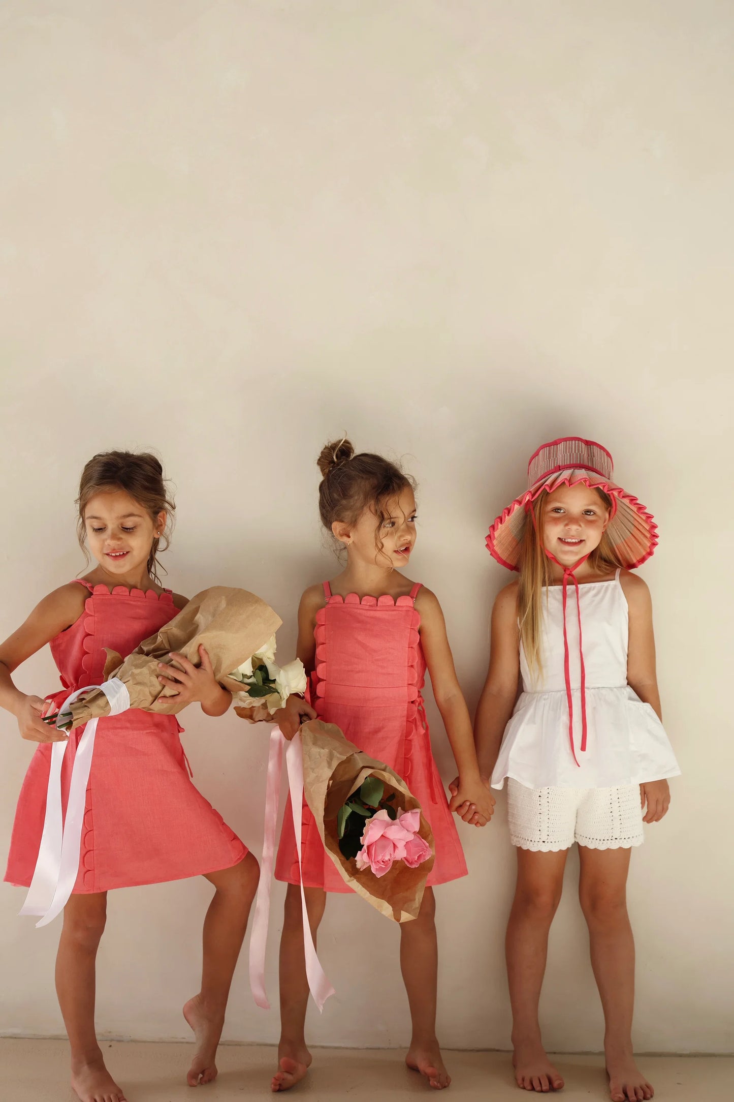 The Freya Linen Dress Pink