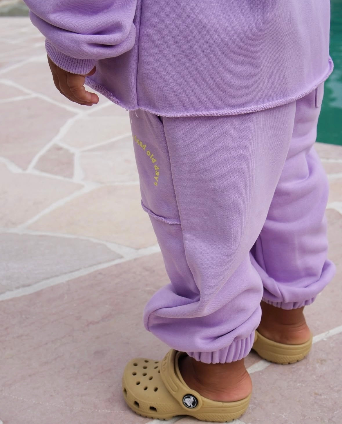 'Be A Good Person' Tracksuit Set Purple