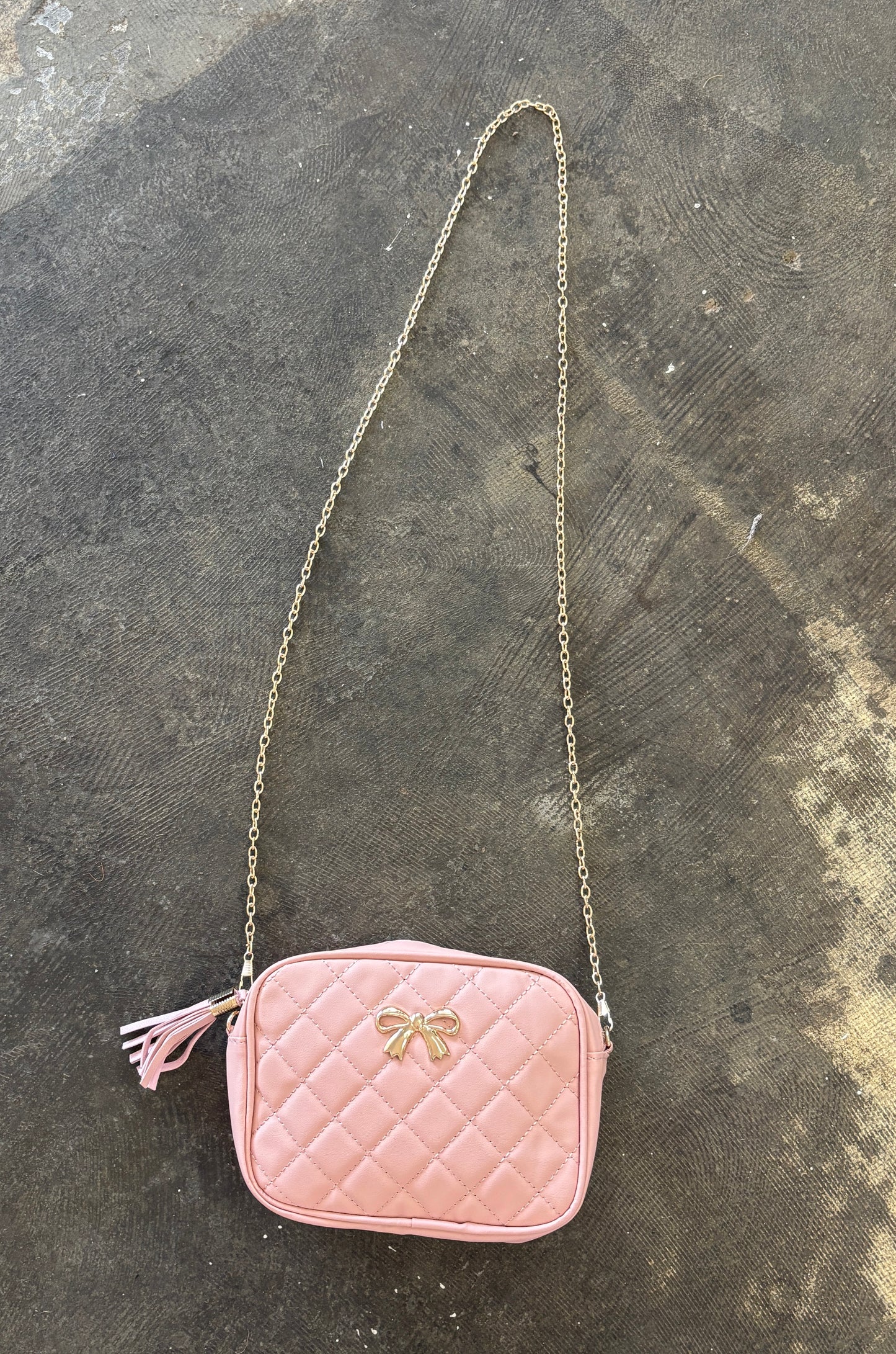 Bow Crossbody Bag Pink