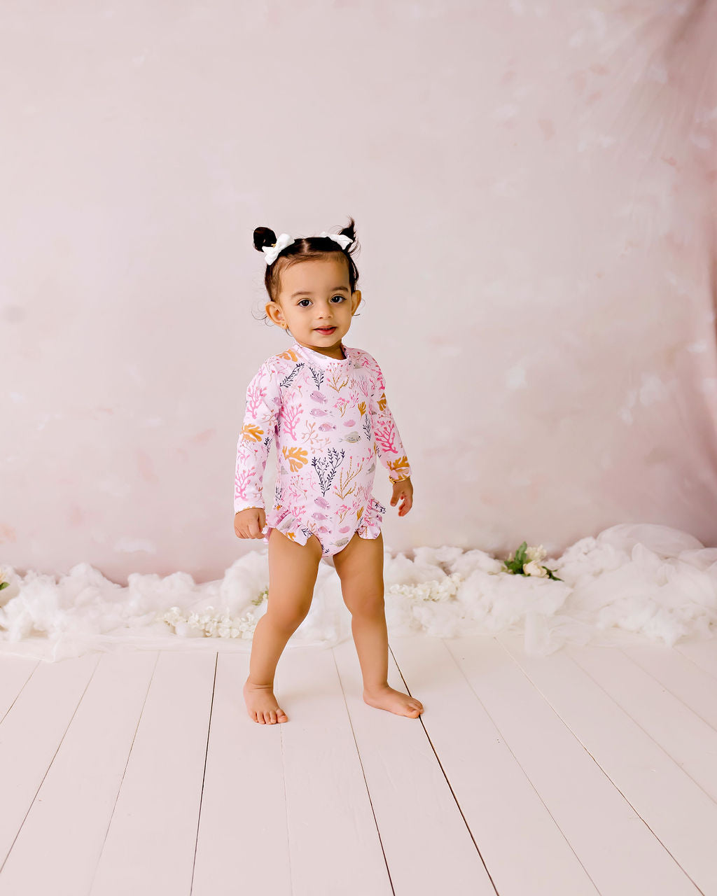 Swim Zippy Long Sleeve Coral Reef