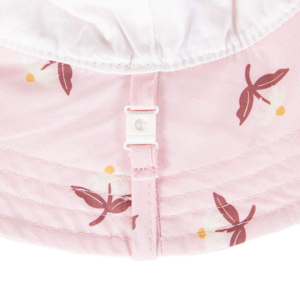 Blush Daisy Wide Brim Infant Hat