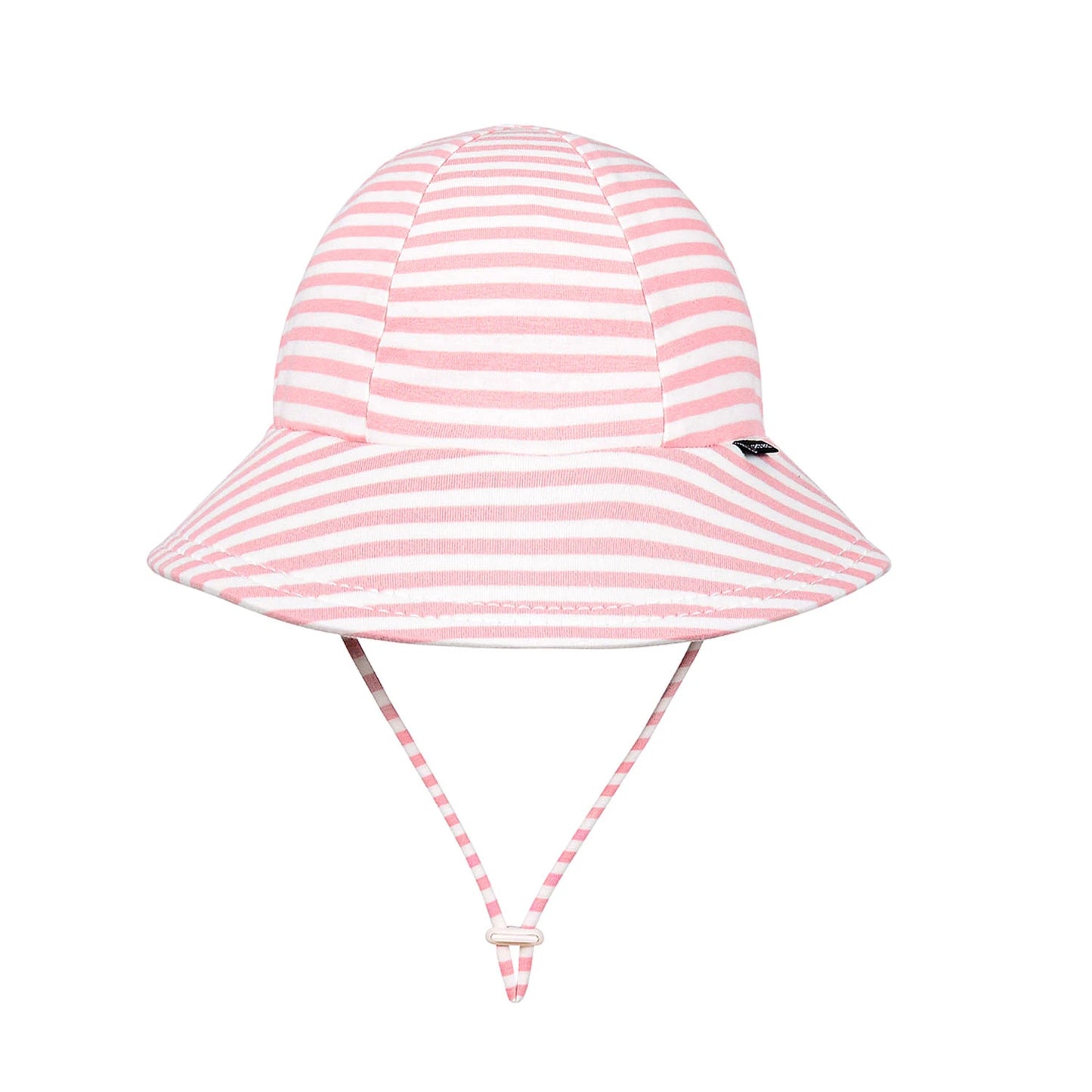 Ponytail Bucket Sun Hat Pink Stripe