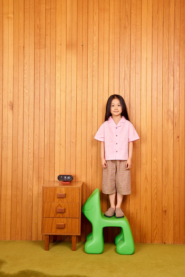 Frankie Long Short Lime Check