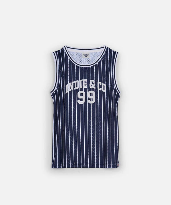 The Full Court Singlet Navy