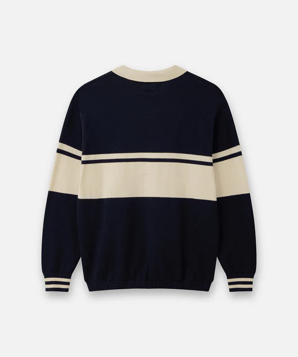 The Topanga Knit - Dk Navy/Cream