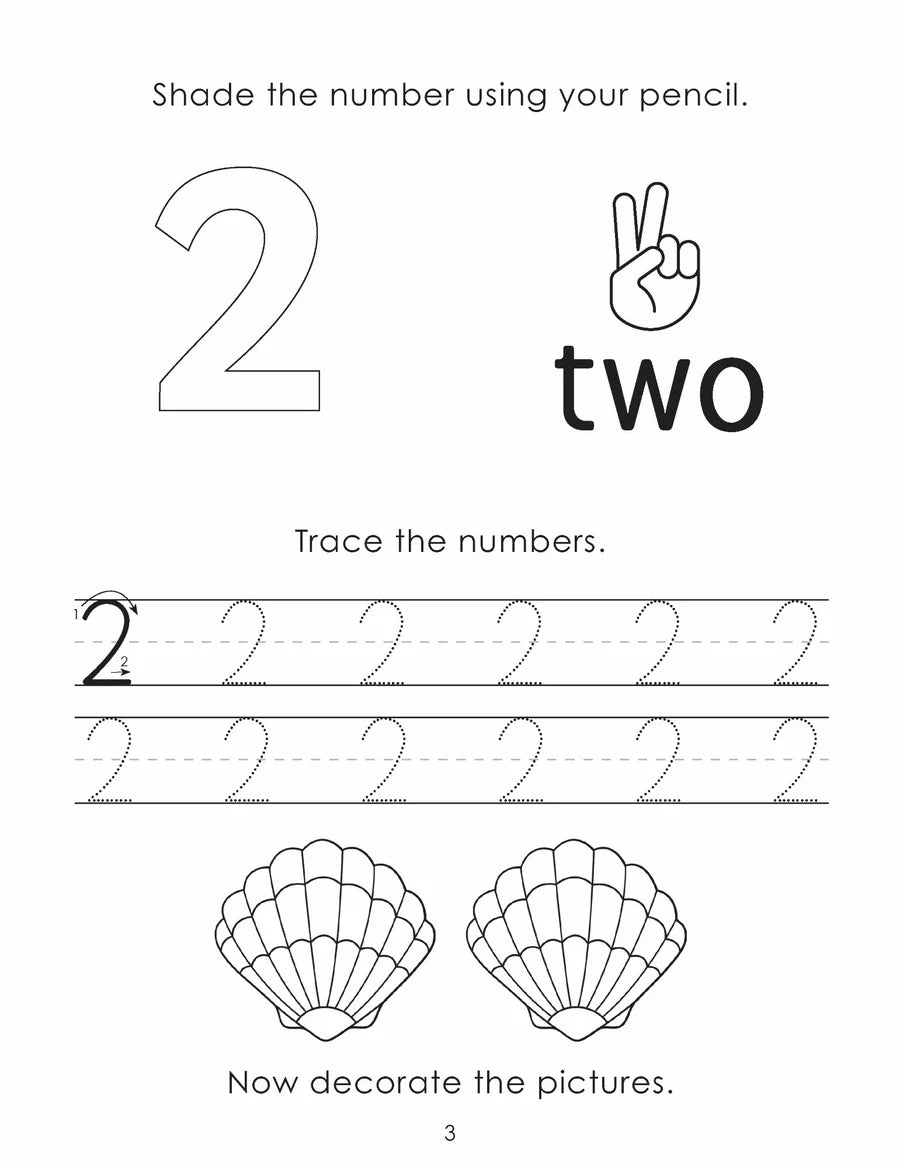 Little Genius Vol. 2 - Pencil Skills Activity Pad - Numbers