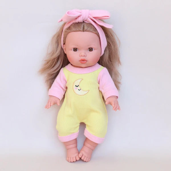 Doll Moonbeam Romper + Bow set