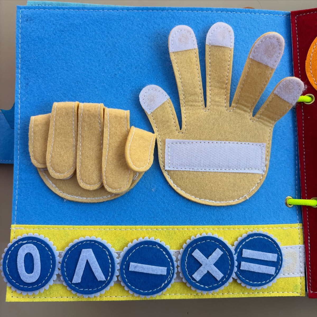 School Time Felt Busy Book | Screen-Free Educational Activity Book for Kids