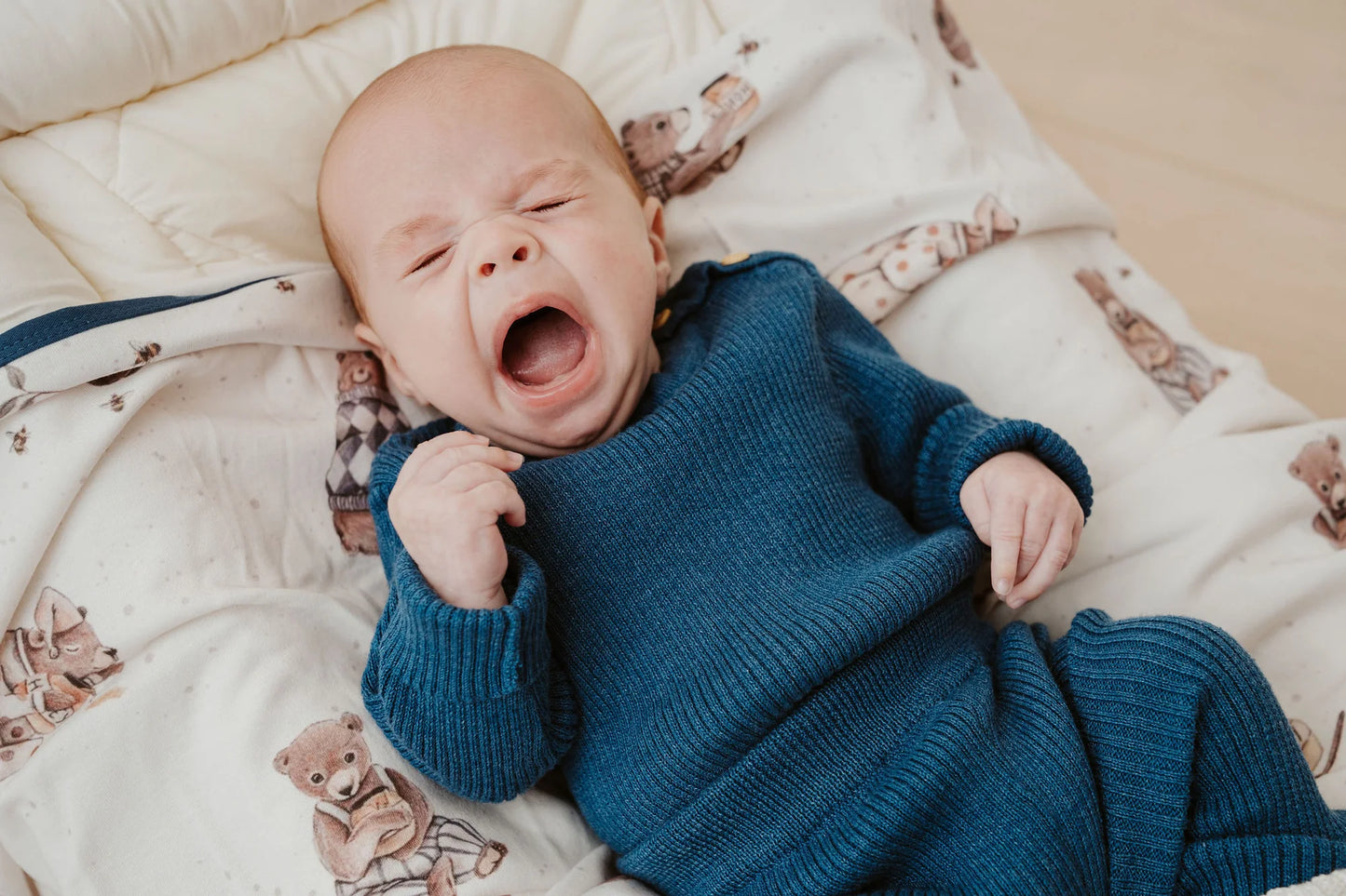Ribbed Knit Leggings Navy
