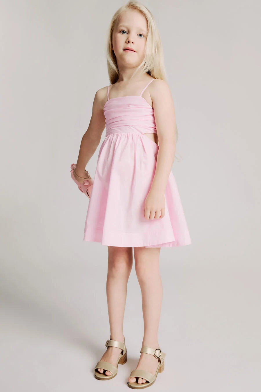 Zarela Poplin Dress Bliss Pink