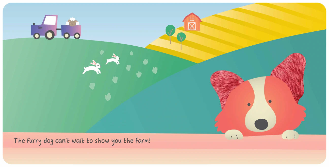 Baby's World Touch and Feel Board Book Farm Animals