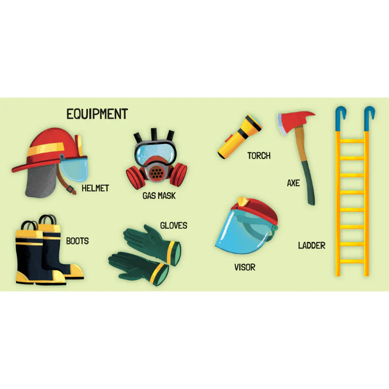 3D Puzzle & Book Set Learn Shapes Firefighters