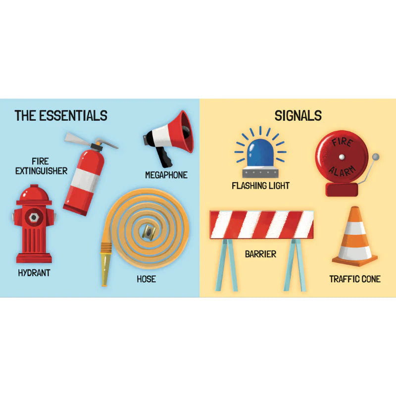 3D Puzzle & Book Set Learn Shapes Firefighters