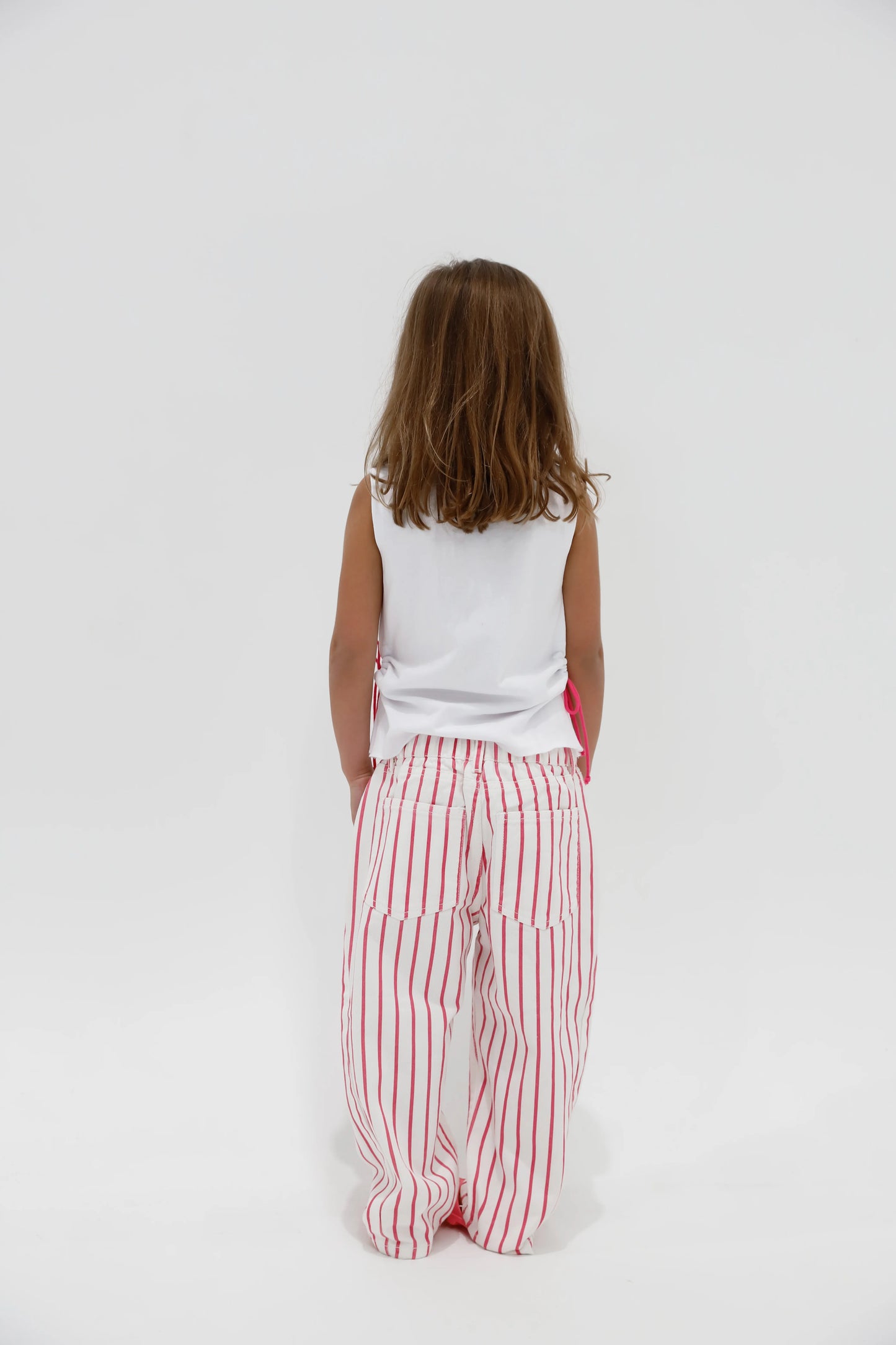 Liv Pink Stripe Denim Pants