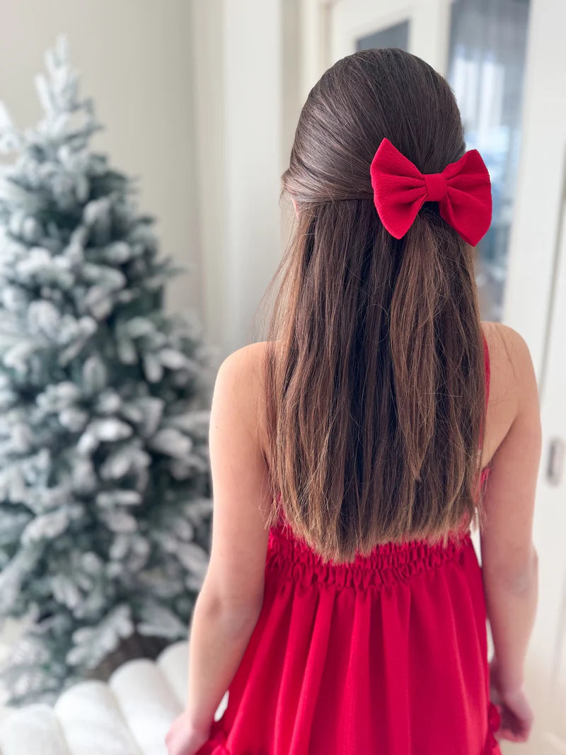 Sabrina Red Hair Bow