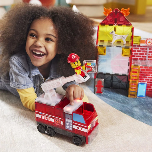 Fire Station 50-Piece Magnetic Construction Set
