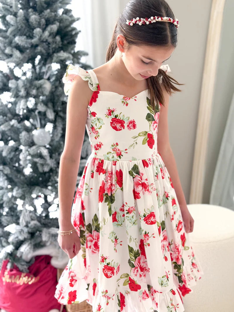 Faith Christmas Rose Dress
