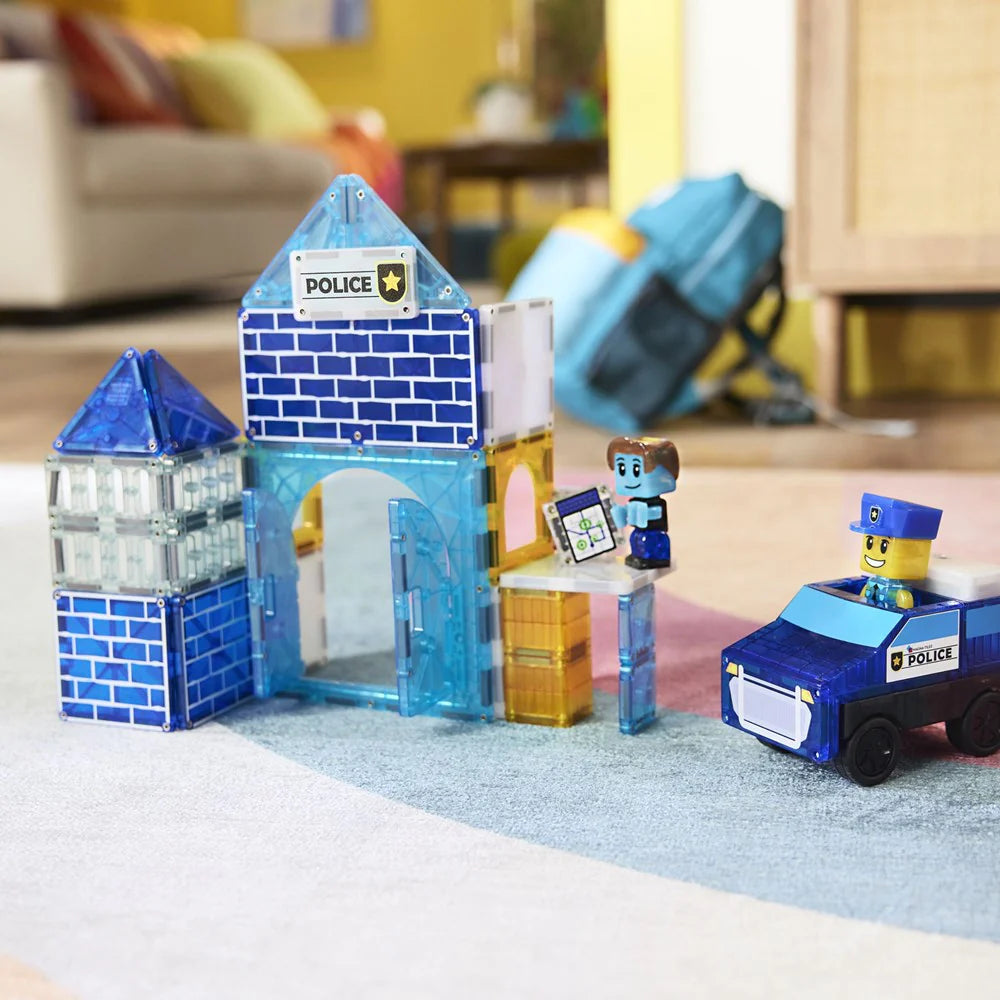 Police Station 35-Piece Magnetic Construction Set