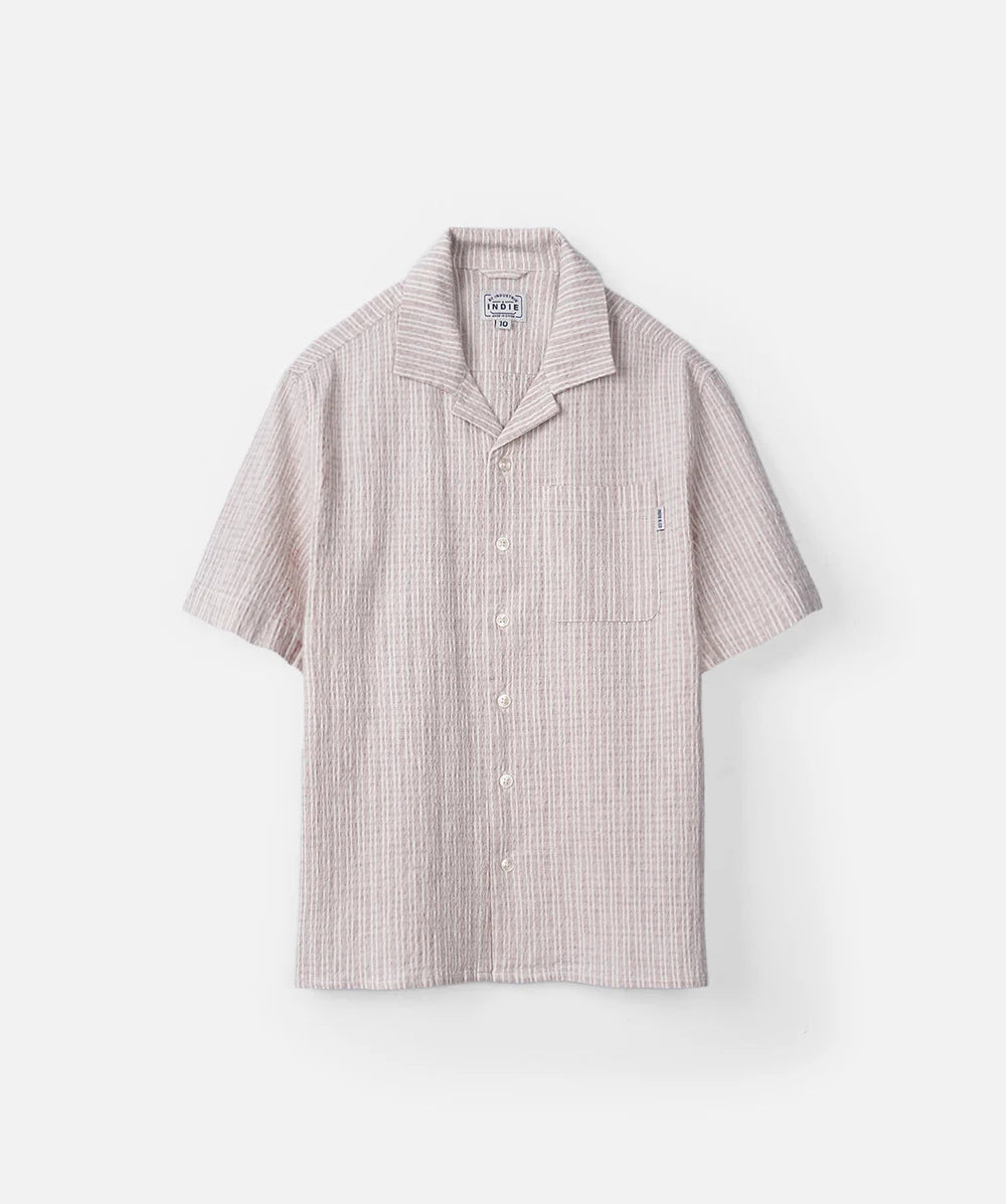 The Caleta SS Shirt Buckwheat/Cream