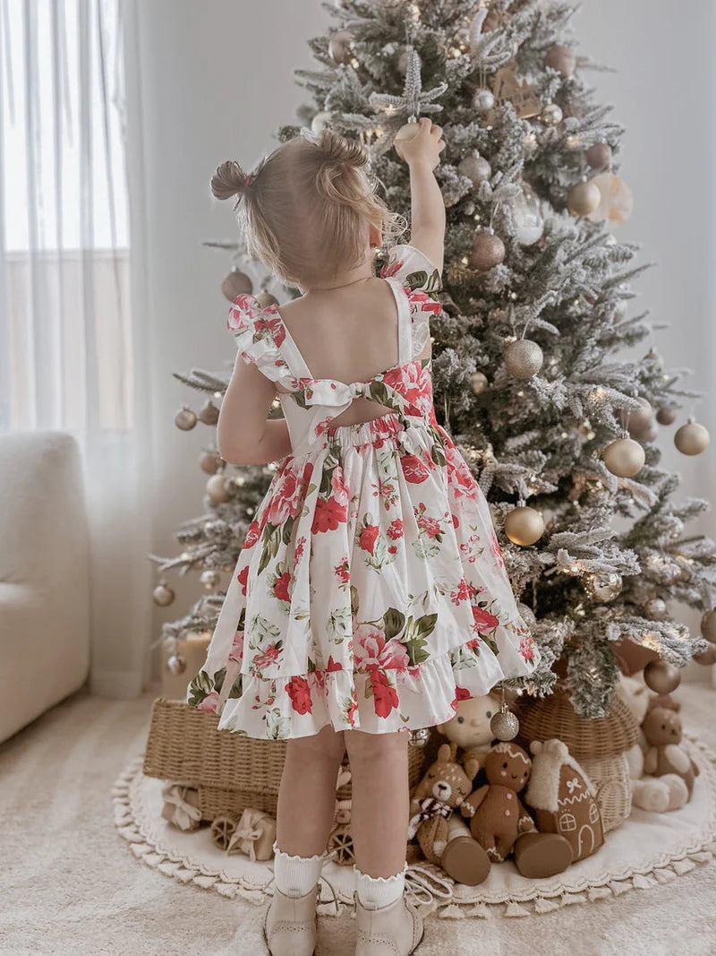 Faith Christmas Rose Dress