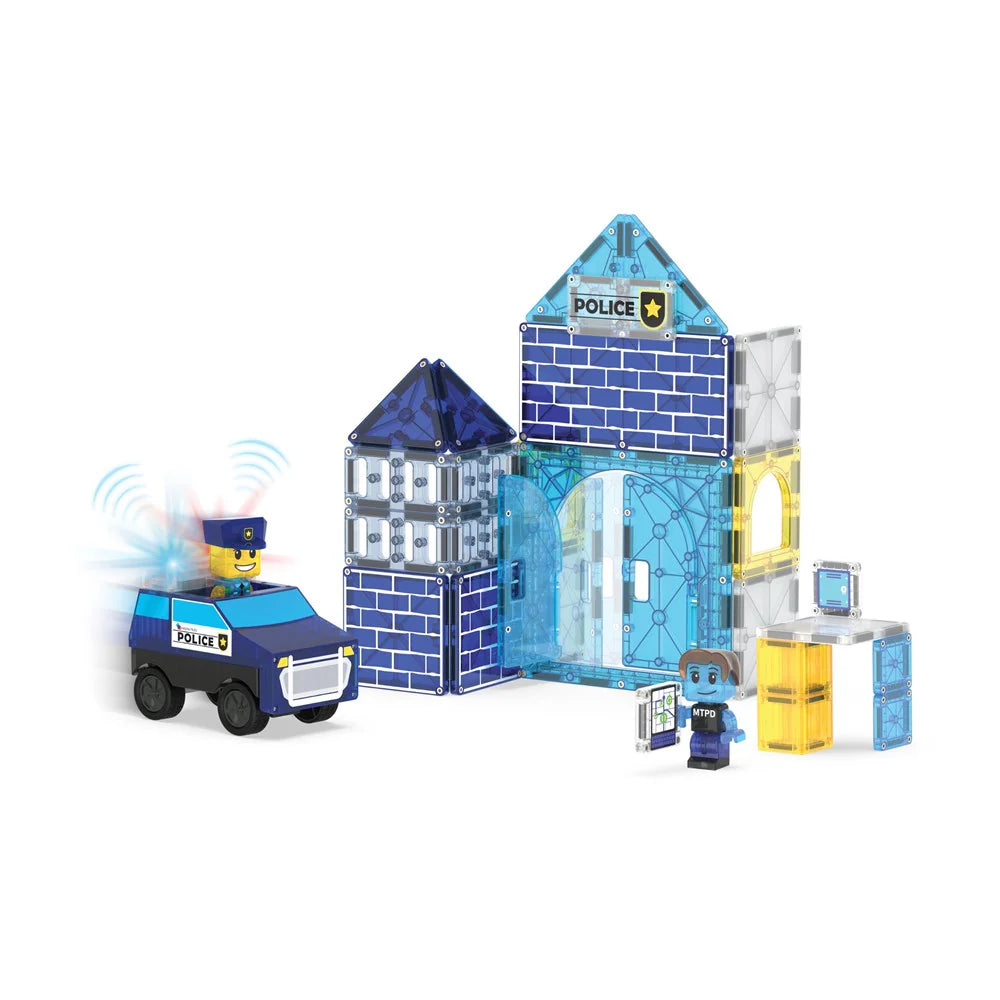 Police Station 35-Piece Magnetic Construction Set