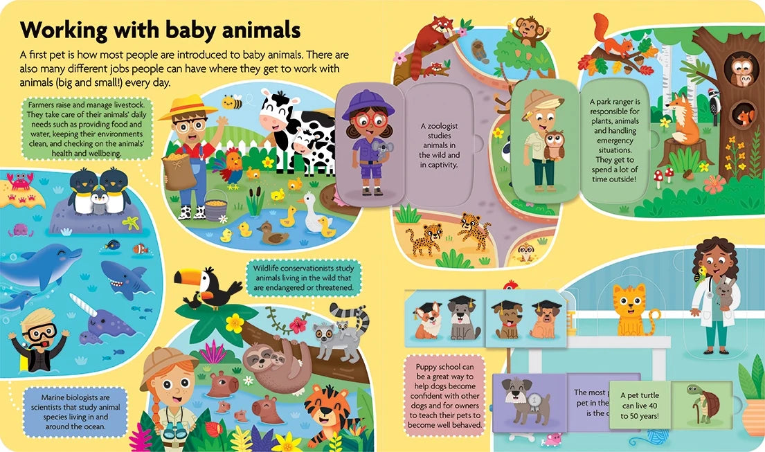 Fun Facts - Lift The Flap Board Book - Baby Animals