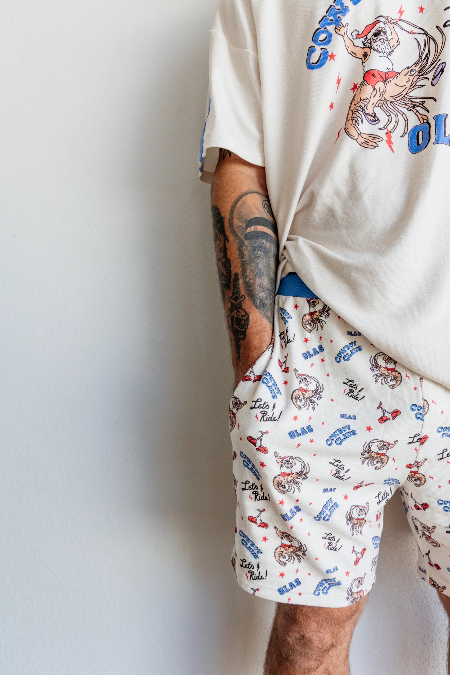 Cowboy Claus Men's Pj Set