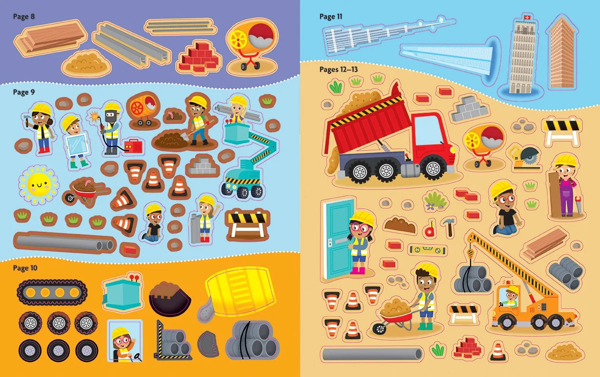 Fun Facts - Sticker Activity Book - Construction