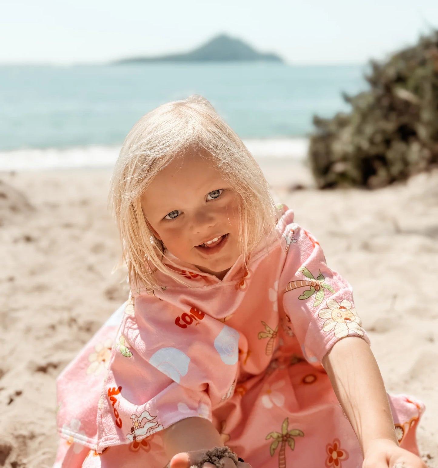 Ocean Disco Hooded Poncho Beach Towel