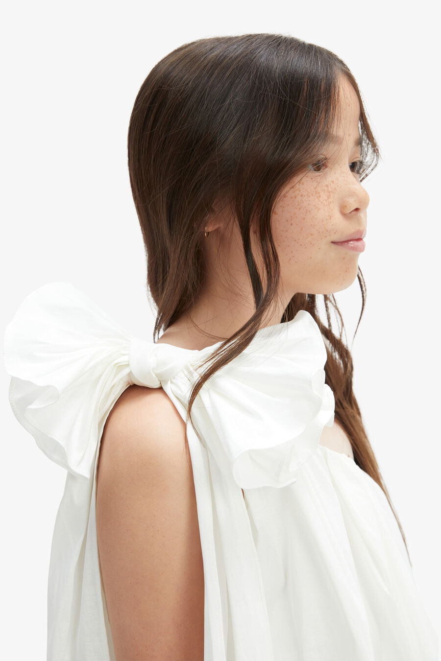 Alery Bubble Dress White