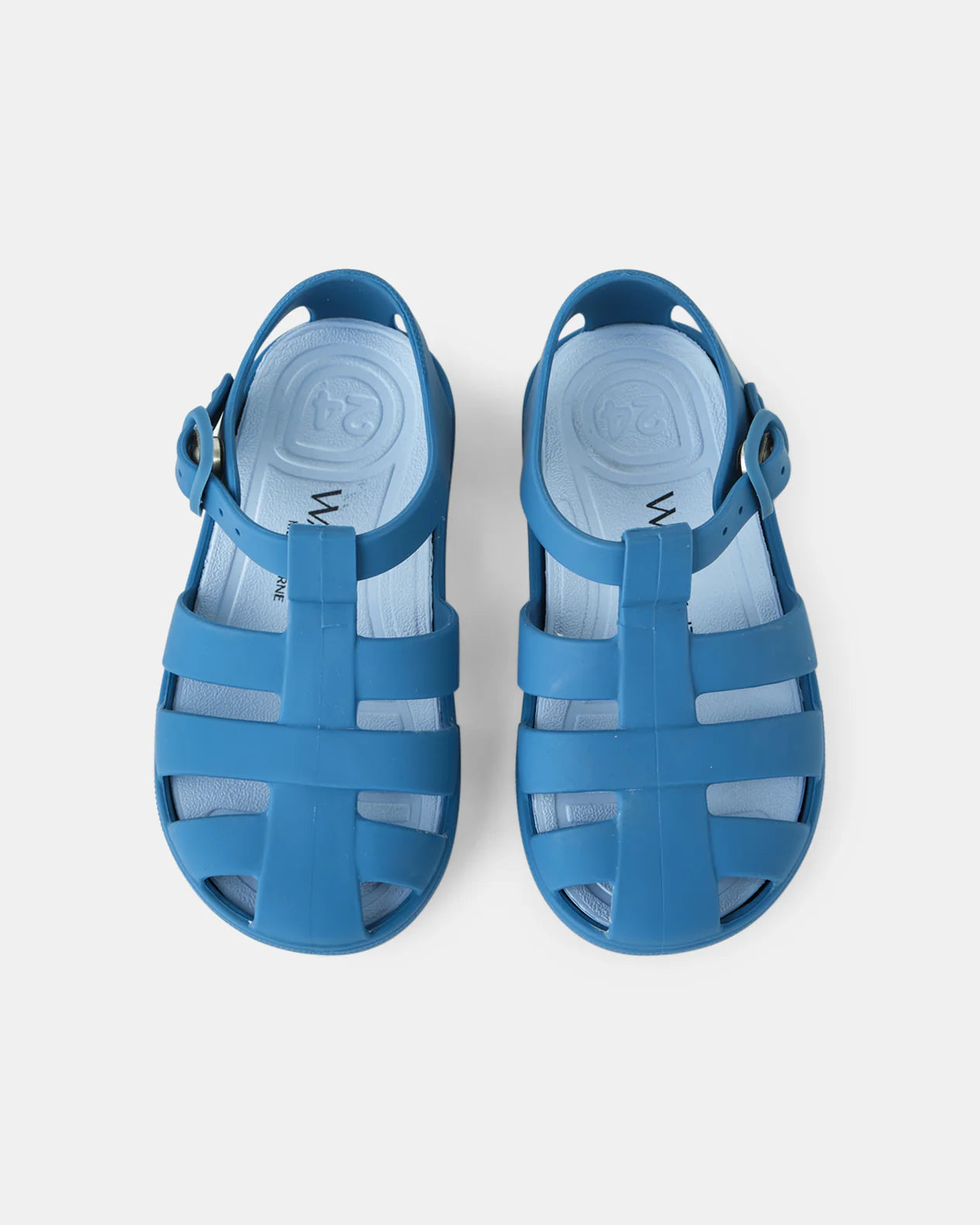 Walnut - Frankie Sandal - Matte Blue