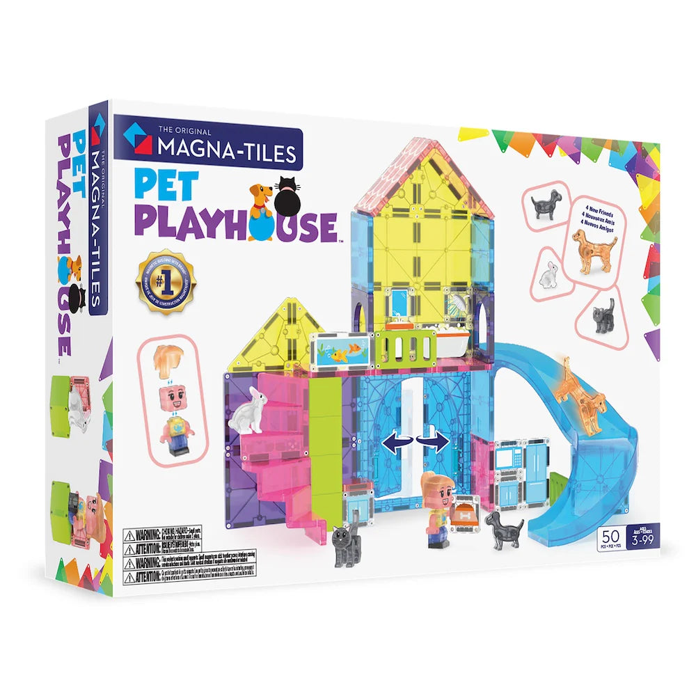 Pet Playhouse 50-Piece Magnetic Construction Set